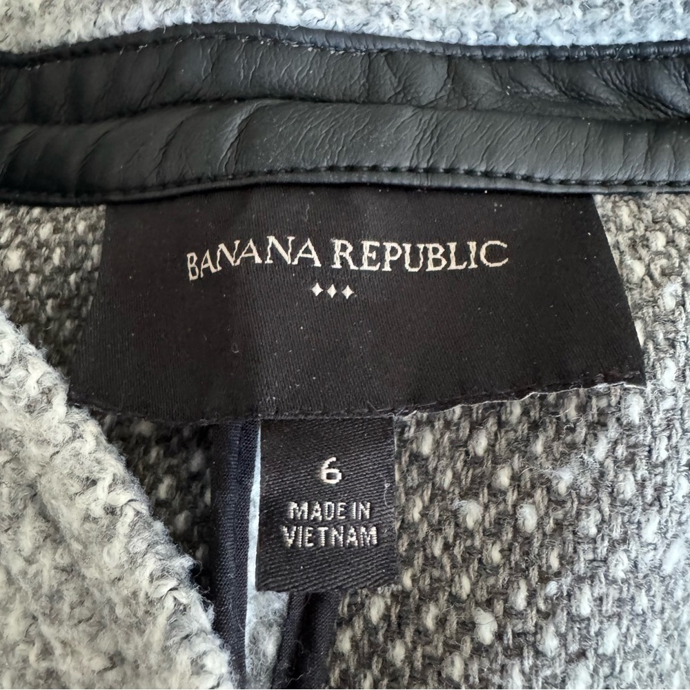 Banana Republic Gray Belted Blazer Jacket - Picture 7 of 11